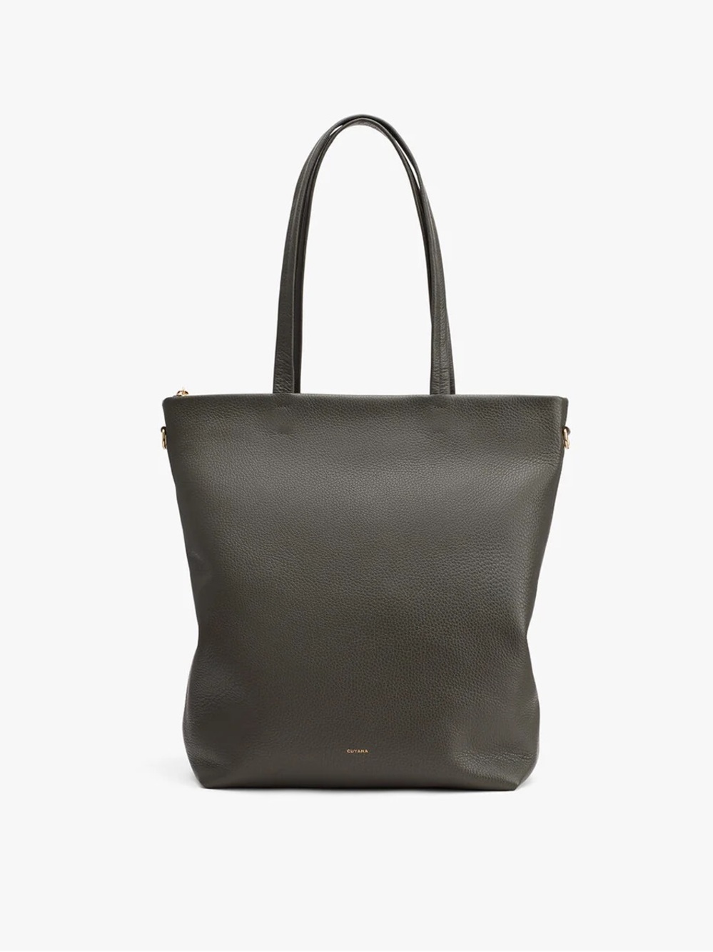 Cuyana Tall Easy Zipper Tote (Olive)